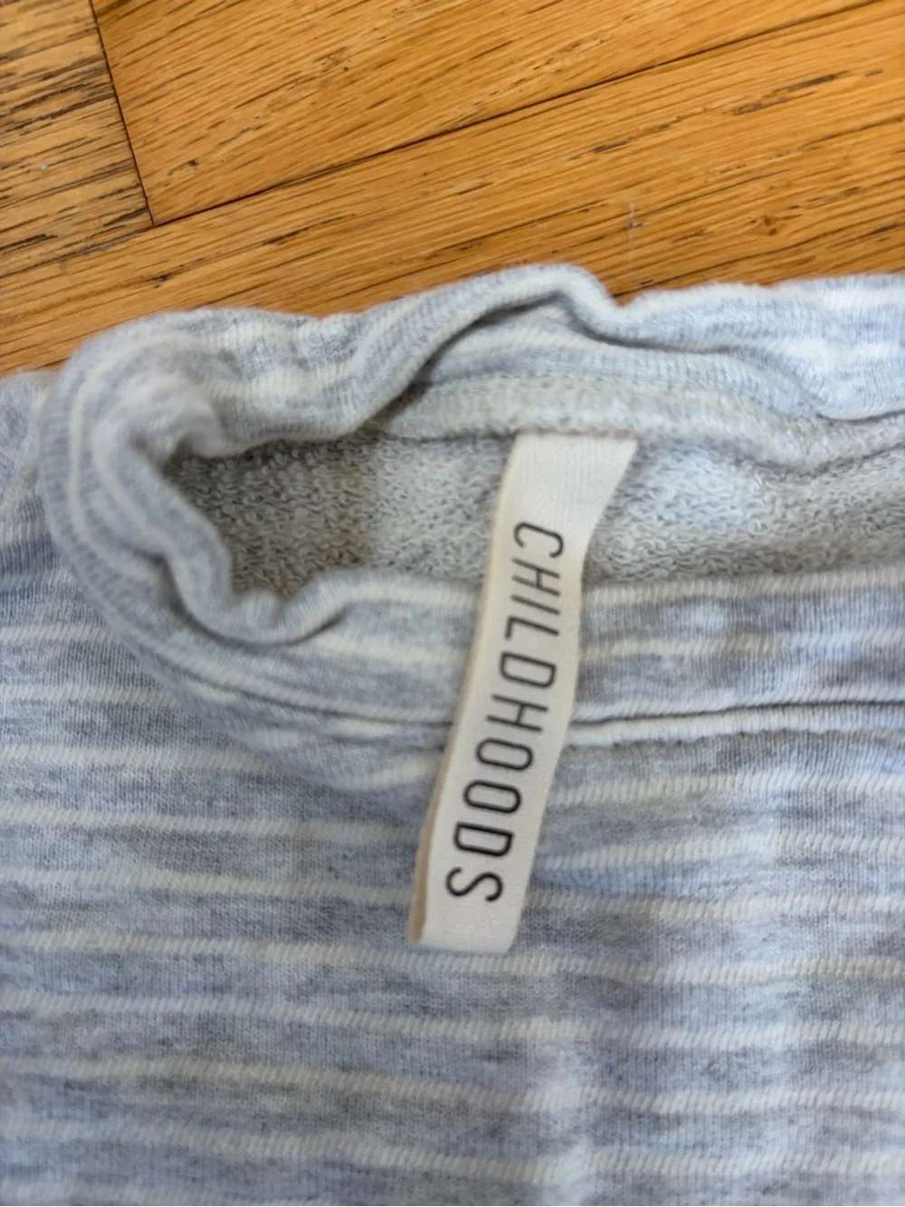 Childhoods Clothing Grey Striped sweat set 2T